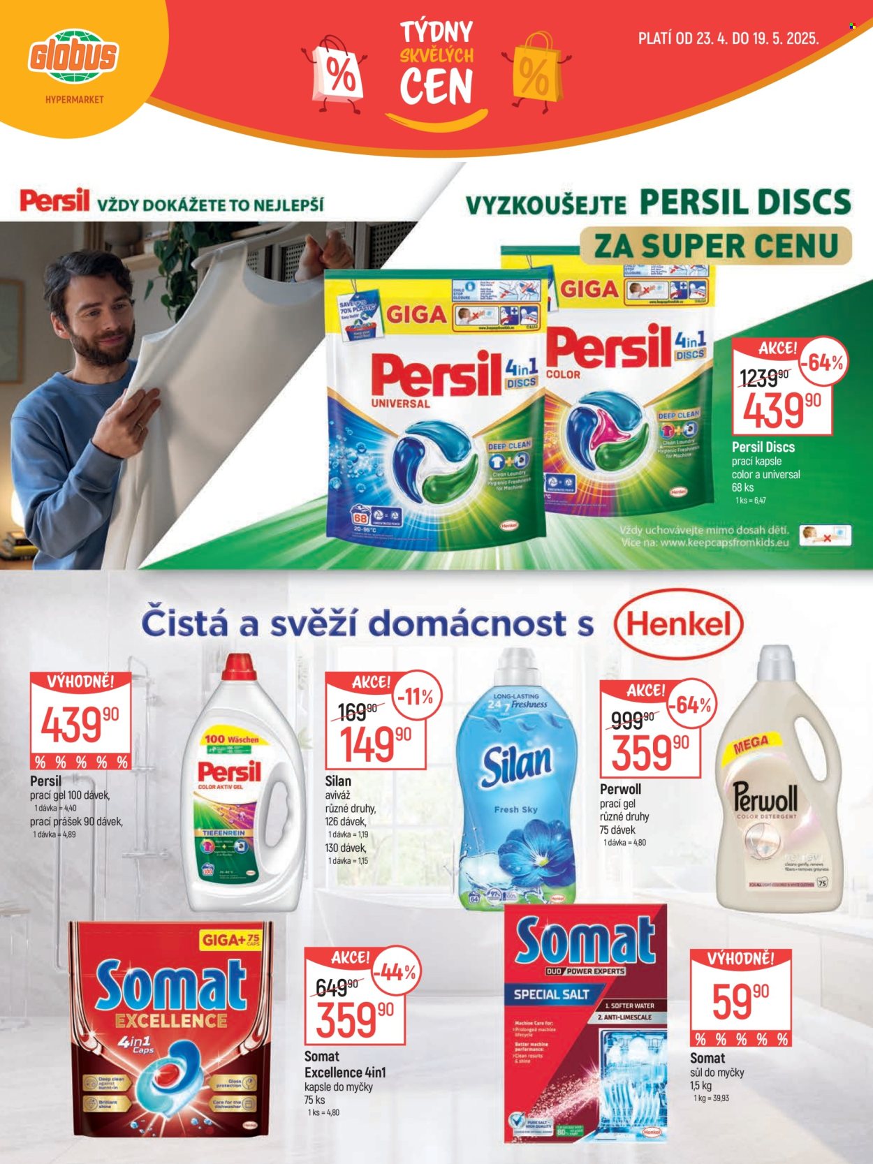 Leták Globus - 23.4.2025 - 19.5.2025. Strana 1