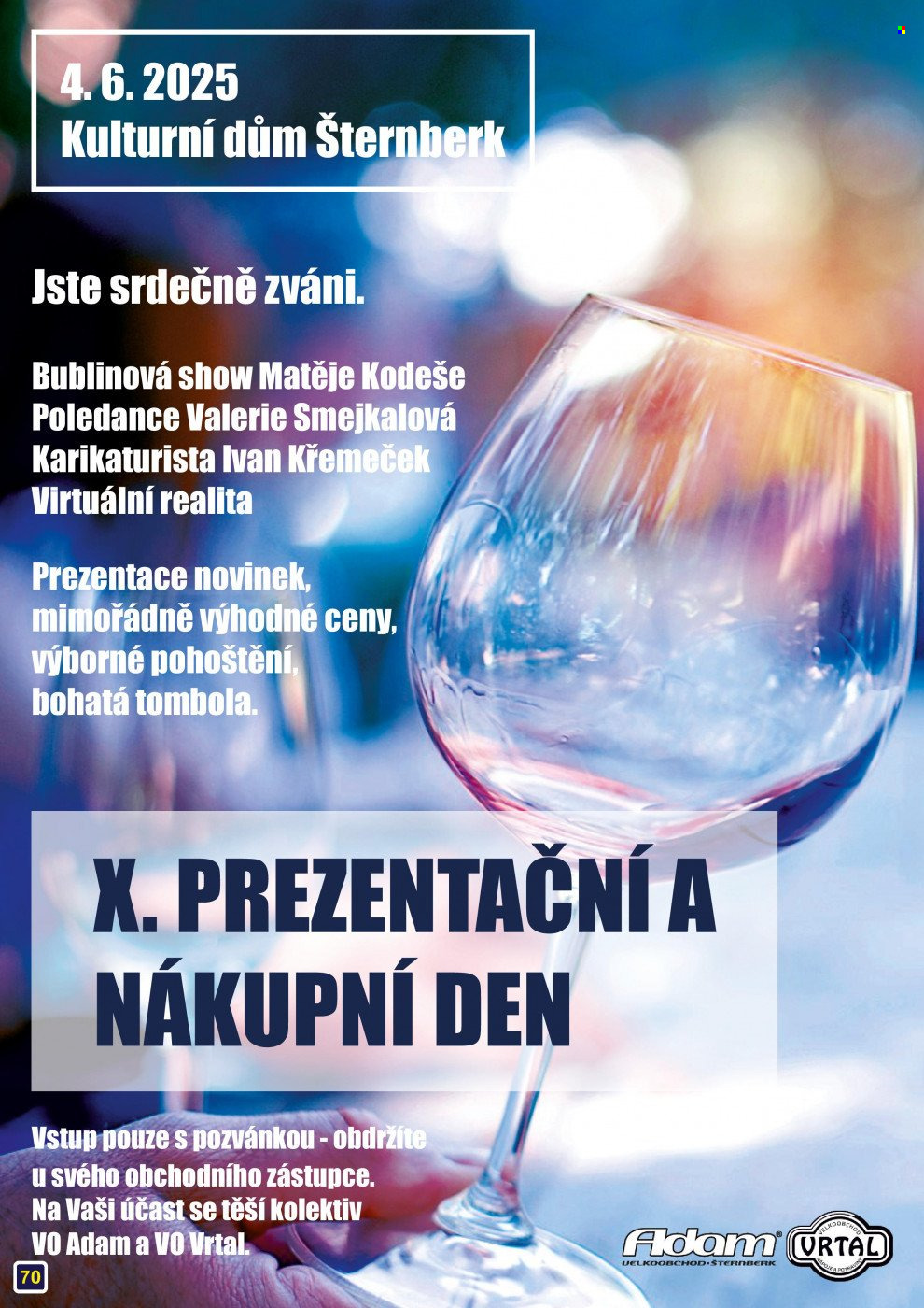Leták Adam velkoobchod Šternberk - 1.5.2025 - 31.5.2025. Strana 1