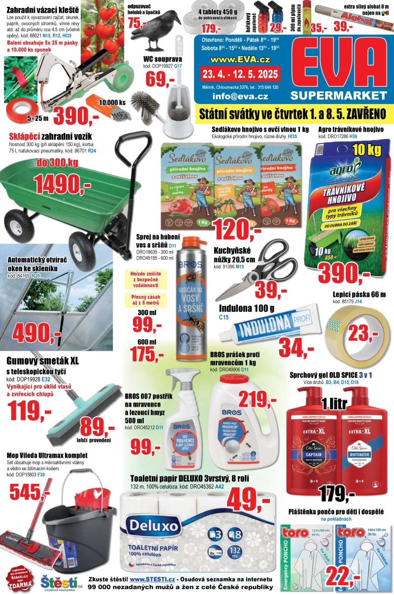 Leták EVA supermarket - 23.4.2025 - 12.5.2025.