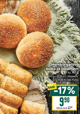 Hamburgerová bulka se sezamem