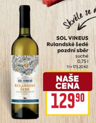 SOL VINEUS Rulandské šedé pozdní sběr