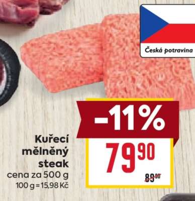 Kuřecí mělněný steak