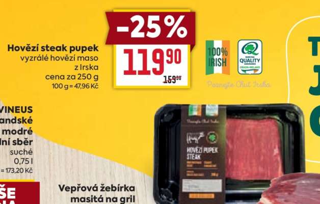 Hovězí steak pupek
