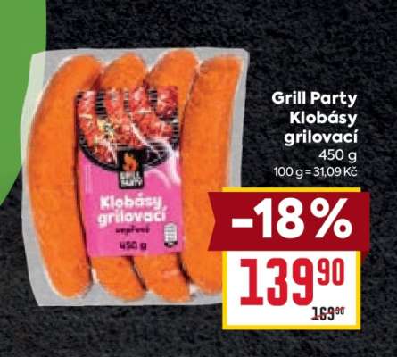Grill Party Klobásy grilovací