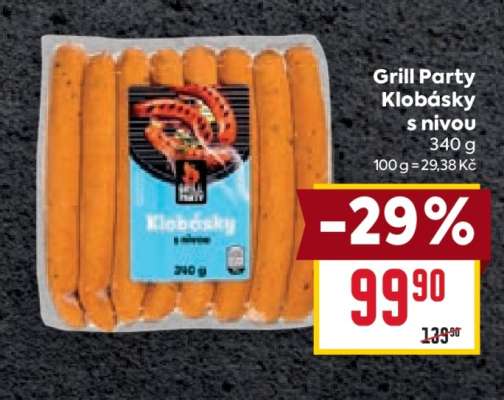 Grill Party Klobásky s nivou