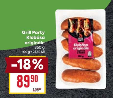 Grill Party Klobása Originále