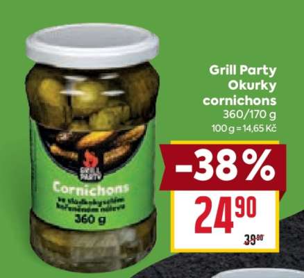 Grill Party Okurky cornichons