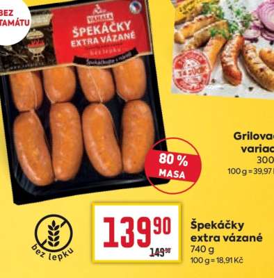 Špekáčky extra vázané