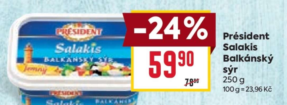 Président Salakis Balkánský sýr