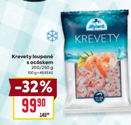 Krevety loupané s ocáskem
