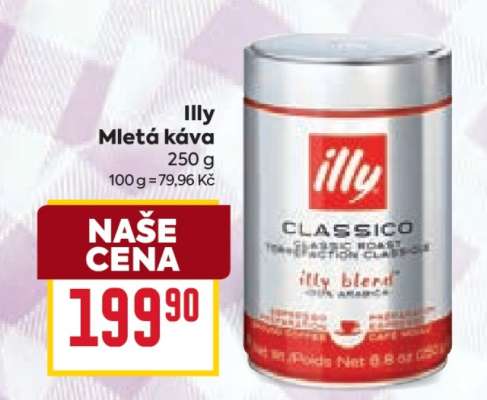 Illy mletá káva