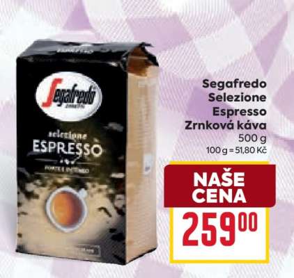Segafredo Selezione espresso Zrnková káva