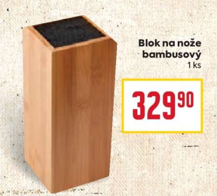 Blok na nože bambusový