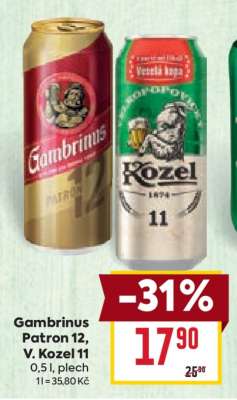 Gambrinus Patron 12, V. Kozel 11