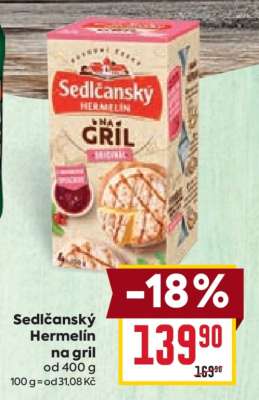 Sedlčanský hermelín na gril