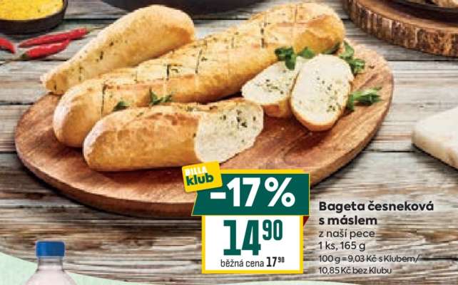 Bageta česneková s máslem
