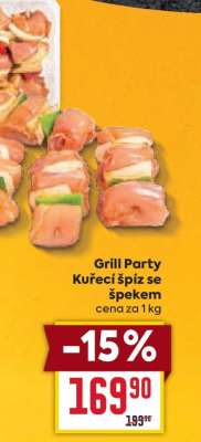 Grill Party Kuřecí špíz se špekem