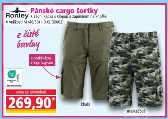Pánské cargo šortky