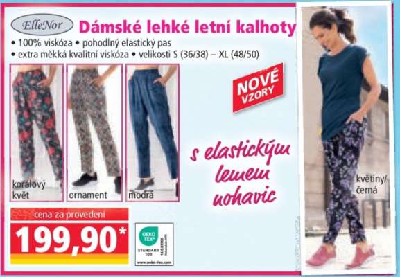 Dámské lehké letní kalhoty