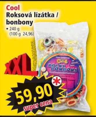 Cool Roksová lízátka / bonbony