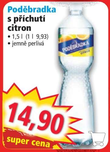 Poděbradka s příchutí citron