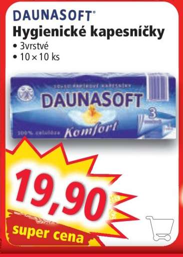 DAUNASOFT Hygienické kapesníčky