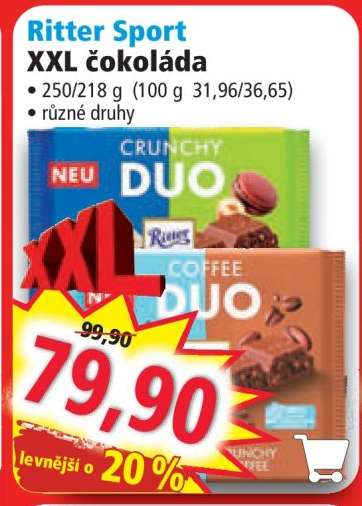 Ritter Sport XXL čokoláda