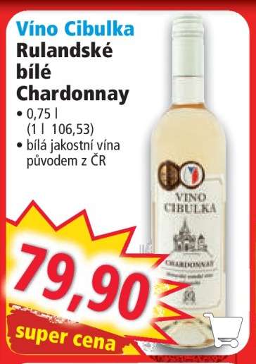 VÍNO Cibulka Rulandské bílé / Chardonnay