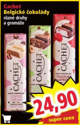 Cachet Belgické čokolády
