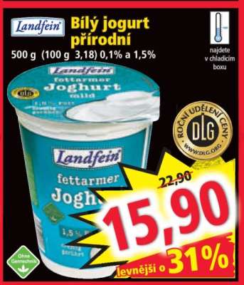 Bílý jogurt přírodní