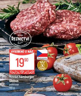 Hovězí hamburger Globus