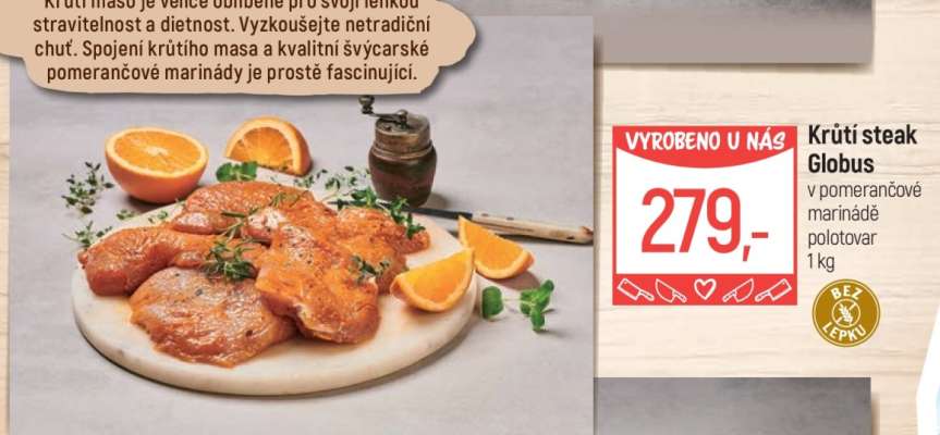 Krůtí steak Globus