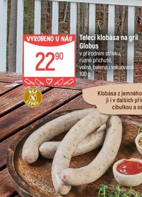 Telecí klobása na gril Globus