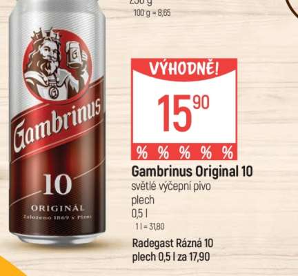 Gambrinus Originál 10