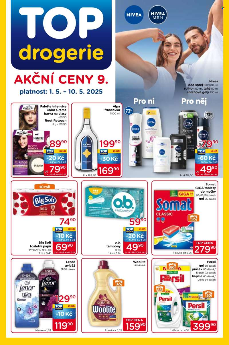 Leták TOP drogerie - 1.5.2025 - 10.5.2025.