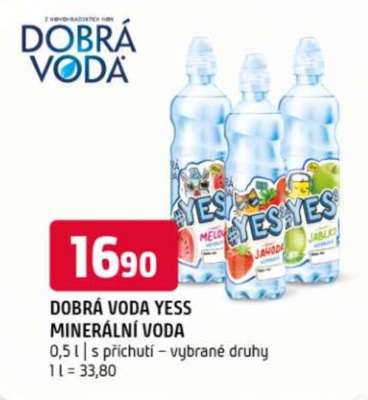 DOBRÁ VODA YESS MINERÁLNÍ VODA