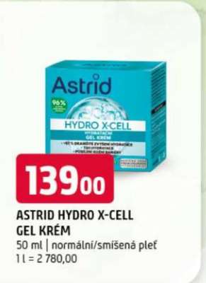 ASTRID HYDRO X-CELL GEL KRÉM