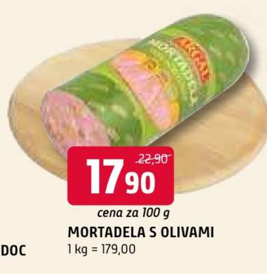 Mortadela s olivami