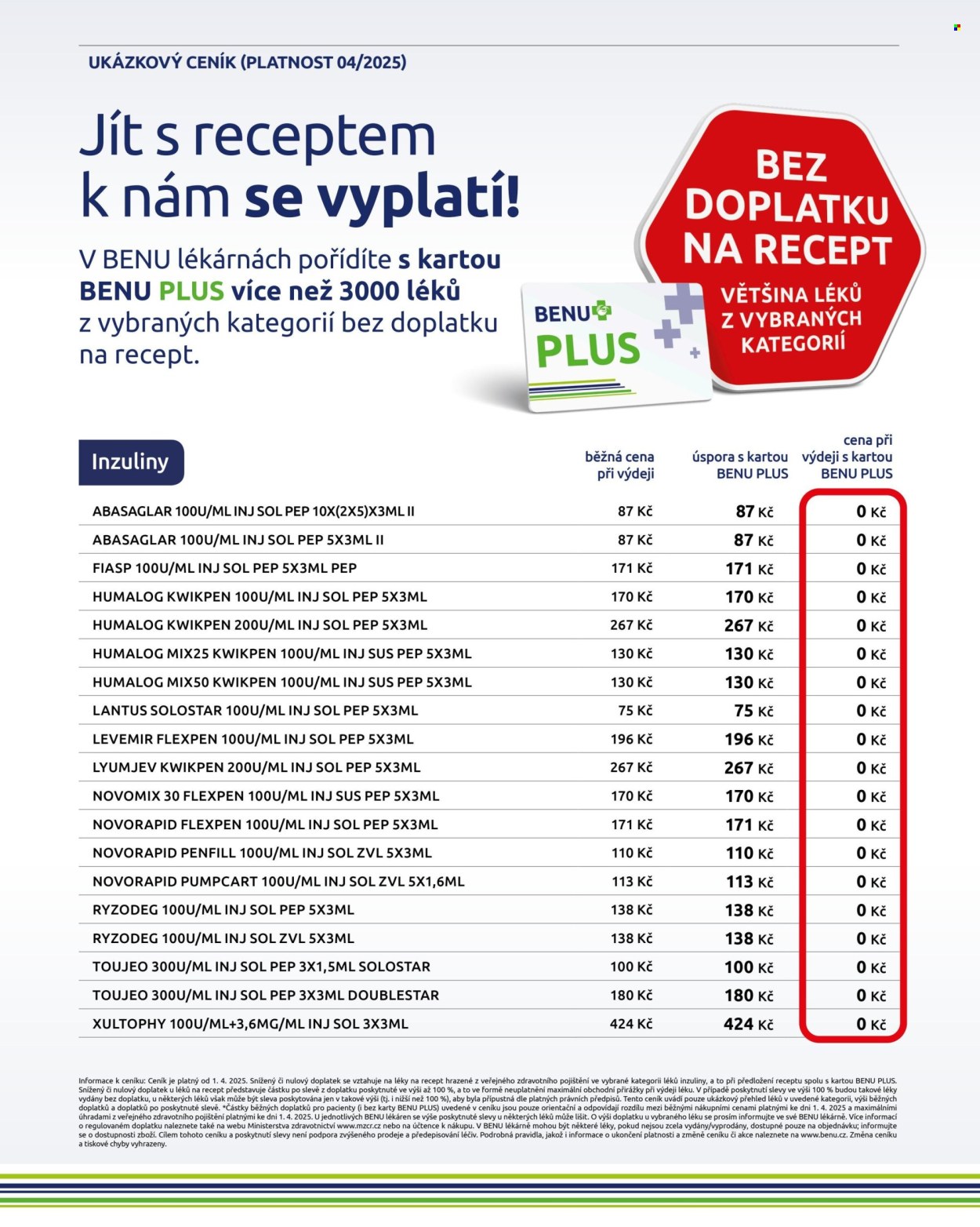 Leták BENU Lékárna - 1.5.2025 - 31.5.2025. Strana 1