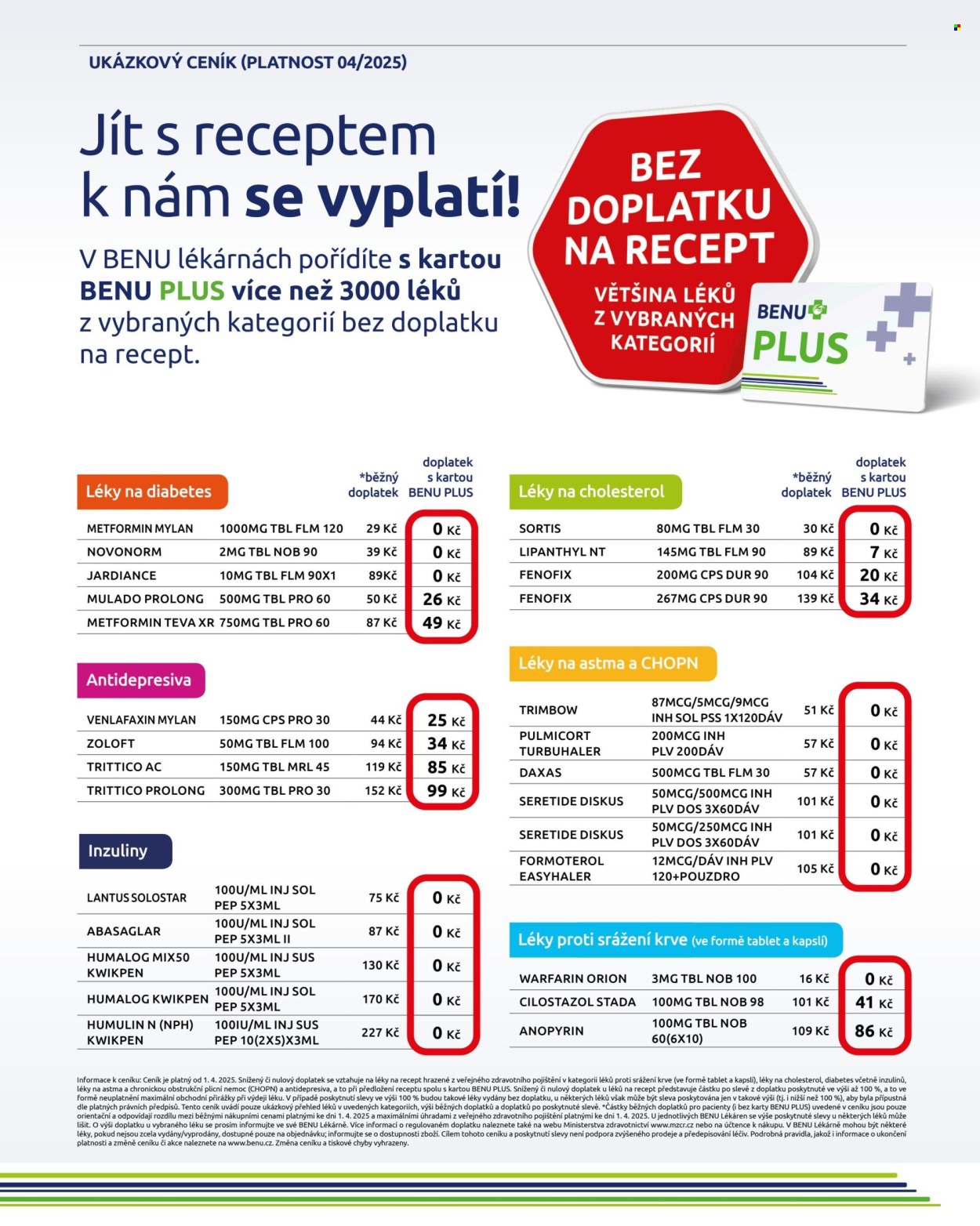 Leták BENU Lékárna - 1.5.2025 - 31.5.2025. Strana 1