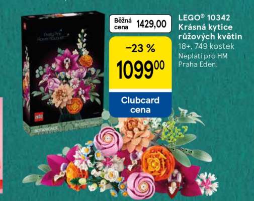 LEGO® 10342 Krásná kytice růžových květin