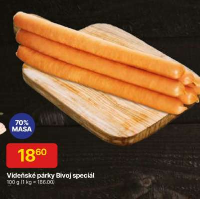 Vídeňské párky Bivoj speciál
