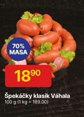 Špekáčky klasik Váhala