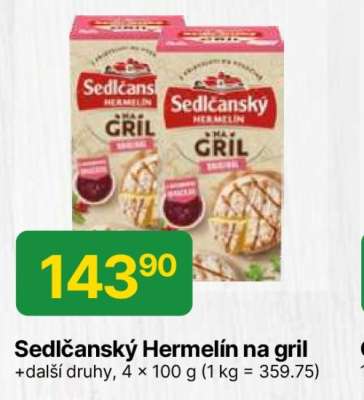 Sedlčanský hermelín na gril