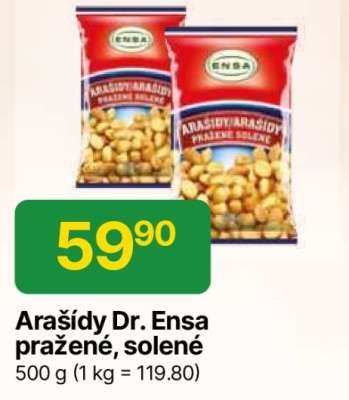 Arašidy Dr. Ensa pražené, solené