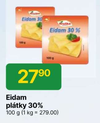 Eidam plátky 30 %