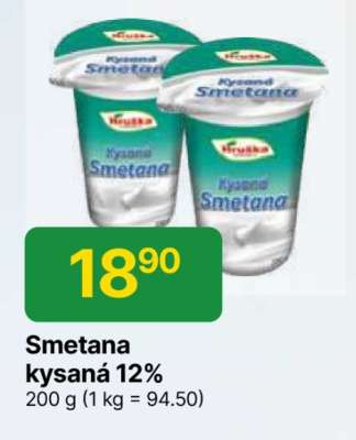 Smetana kysaná 12%
