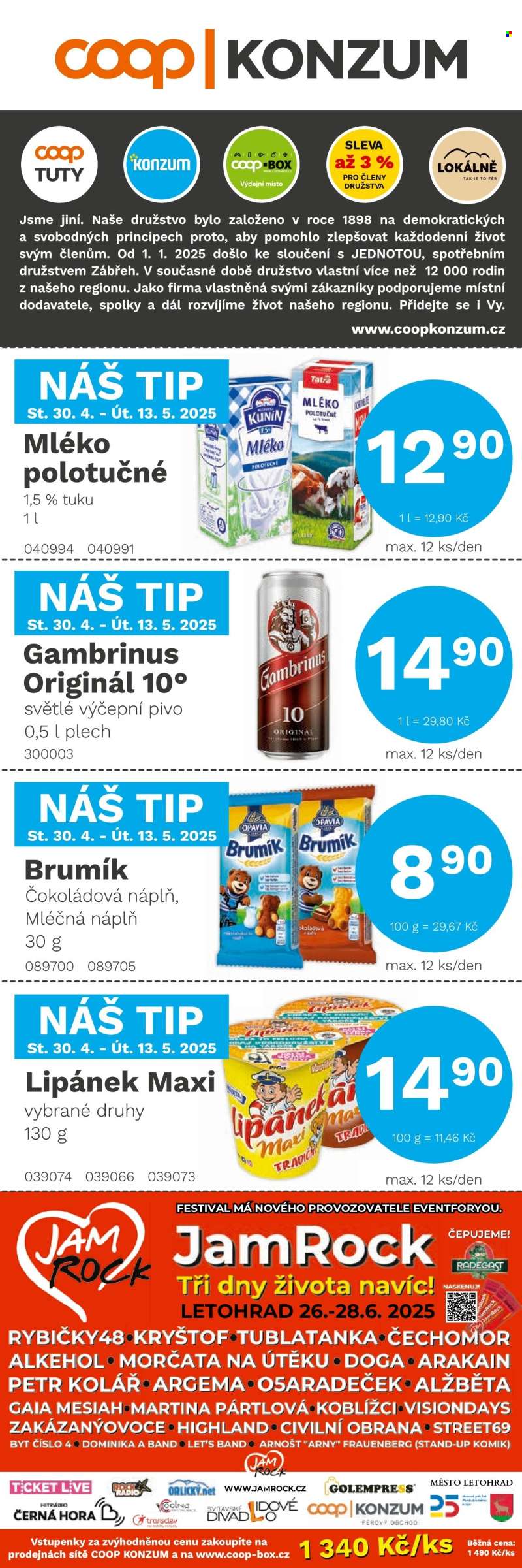 Leták Konzum - 30.4.2025 - 13.5.2025.