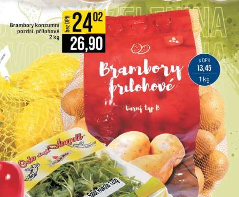 Brambory konzumní pozdní, přílohové