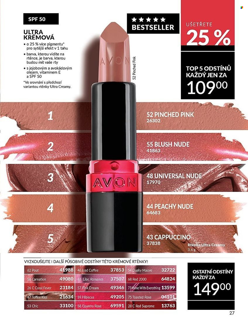 Leták AVON - 1.5.2025 - 31.5.2025. Strana 1